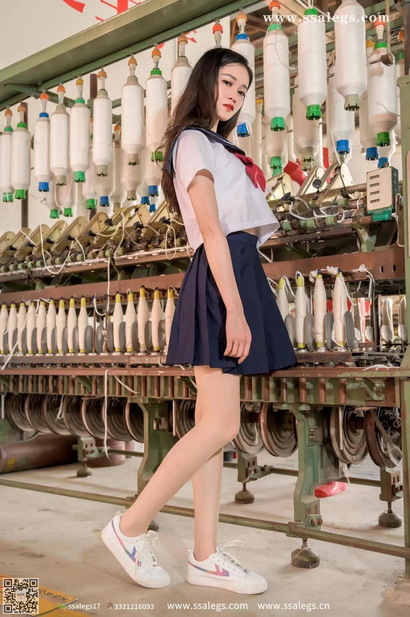 [SSA丝社]超清写真 NO.422 漫漫白色jk制服肉丝写真(下) [84P]插图